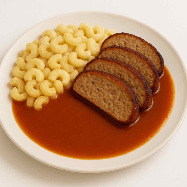 Tomato sauce with meatloaf